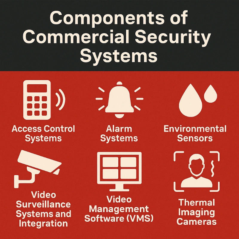 Components of commercial security systems