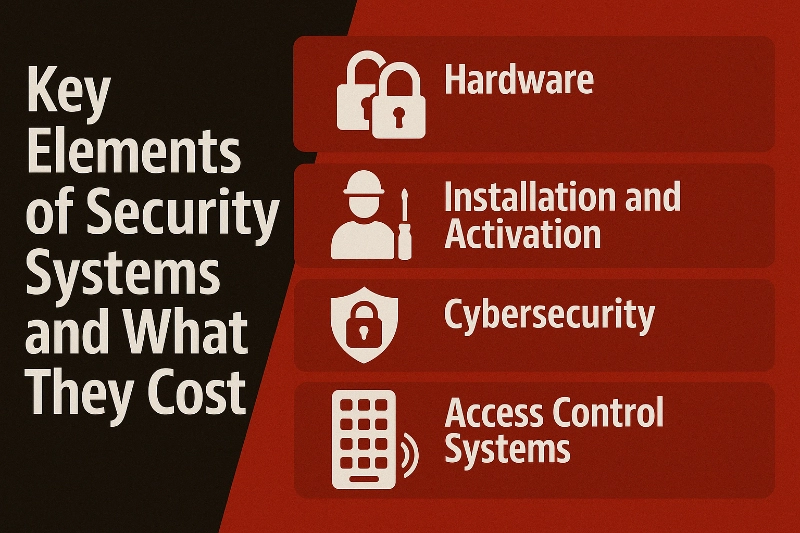 Elements of security systems cost