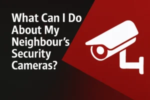What can i do about my neighbours security cameras